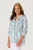 COMO 3/4 SLV OPEN NECK SHIRT
