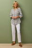 Ricamo 3/4 Sleeve Embroidered Shirt