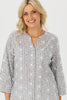 Ricamo 3/4 Sleeve Embroidered Shirt