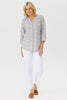 Ricamo 3/4 Sleeve Embroidered Shirt