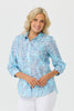 Romney 3/4 Sleeve Print Shirt