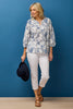 Orly 3/4 Sleeve Broderie Blouse