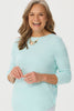 Hillary Side Button 3/4 Sleeve Sweater