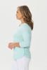 Hillary Side Button 3/4 Sleeve Sweater