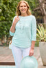 Hillary Side Button 3/4 Sleeve Sweater