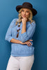 Violet 3/4 Sleeve Sweater
