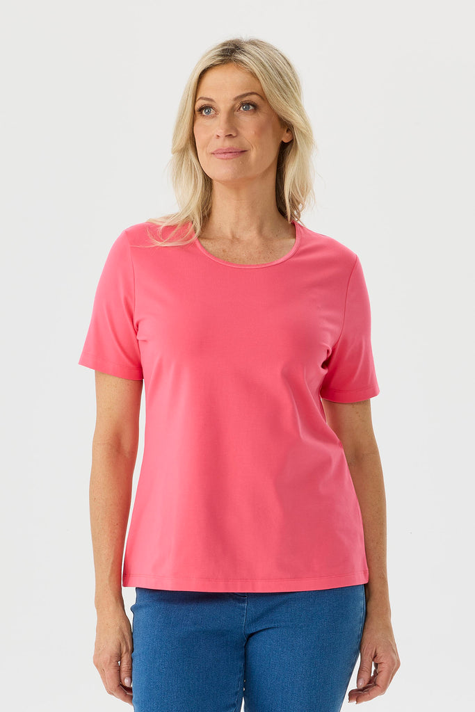 Everyday Ribbon Trim Short Sleeve Tee
