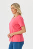Everyday Ribbon Trim Short Sleeve Tee