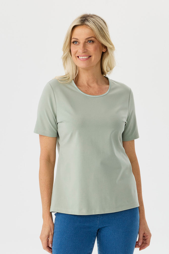 Everyday Ribbon Trim Short Sleeve Tee