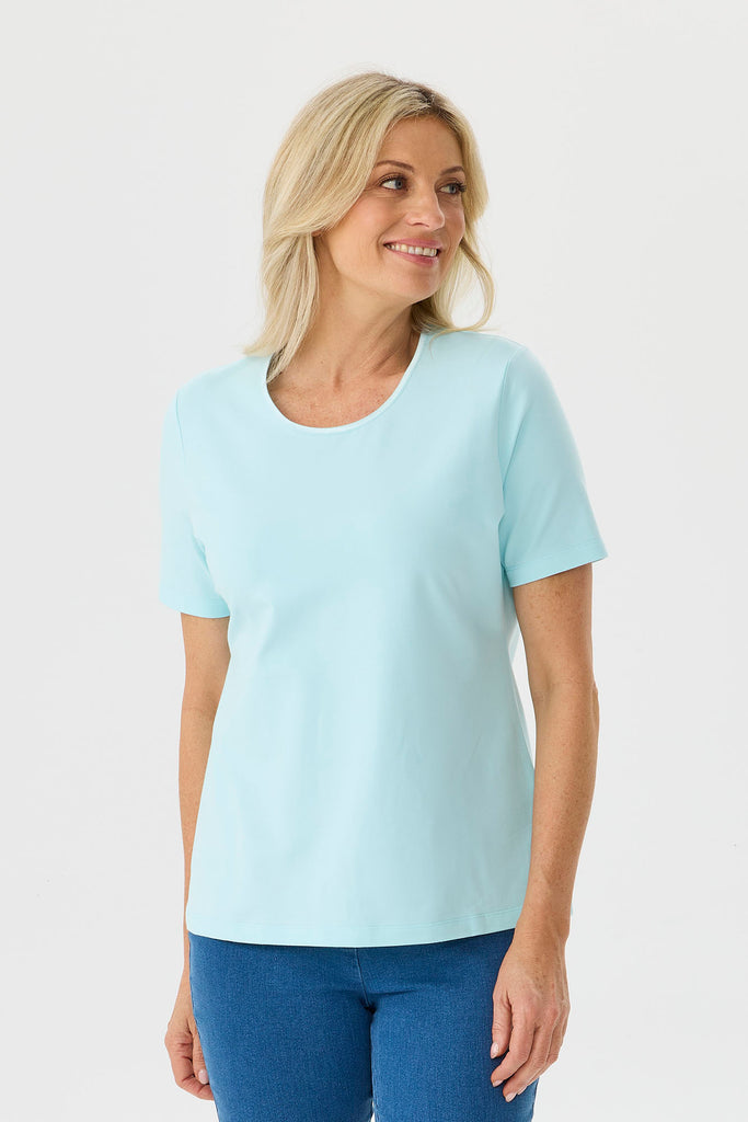Everyday Ribbon Trim Short Sleeve Tee