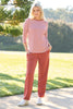 Gisele Stripe 3/4 Sleeve Top