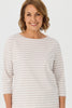 Gisele Stripe 3/4 Sleeve Top