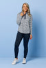 Escape Long Sleeve Stud Neck Polo Top