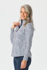 Escape Long Sleeve Stud Neck Polo Top
