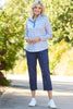 Escape Long Sleeve Stud Neck Polo Top
