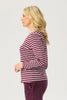 SHERRY STRIPE L/SLV TOP