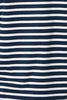 Suzette Stripe Cap Slv Button Tee