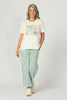 Freya Short Sleeve Print Front Tee