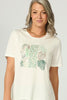 Freya Short Sleeve Print Front Tee