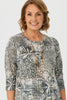 Ruby 3/4 Sleeve Burn Out Top