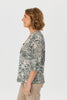 Ruby 3/4 Sleeve Burn Out Top