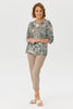 Ruby 3/4 Sleeve Burn Out Top
