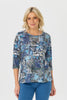 Ruby 3/4 Sleeve Burn Out Top
