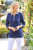 Kingsley 3/4 Sleeve Zip Neck Polo