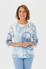 Savvy Swirl 3/4 Sleeve Top