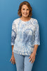 Savvy Swirl 3/4 Sleeve Top