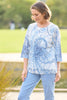 Savvy Swirl 3/4 Sleeve Top