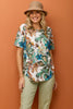 Chianti Short Sleeve Pleat Back Tee