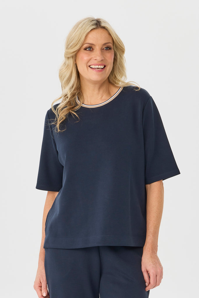 Zen Short Sleeve Trim Top