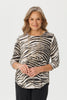 Zellia 3/4 Sleeve Pleat Back Top
