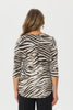 Zellia 3/4 Sleeve Pleat Back Top