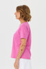 Monica Short Sleeve Lace Panel Tee