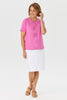 Monica Short Sleeve Lace Panel Tee