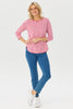 Stripe Eternity 3/4 Sleeve Top