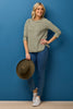 Stripe Eternity 3/4 Sleeve Top