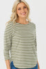 Stripe Eternity 3/4 Sleeve Top