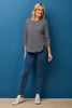 Stripe Eternity 3/4 Sleeve Top
