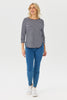 Stripe Eternity 3/4 Sleeve Top