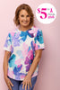 Butterfly Short Sleeve Pleat Back Tee