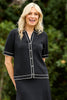 Redding Pointelle Short Sleeve Button Cardi
