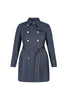 ICON STRETCH DENIM TRENCH COAT