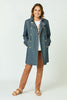 ICON STRETCH DENIM TRENCH COAT