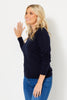 MELANIE MERINO WOOL CREW NK SWEATER