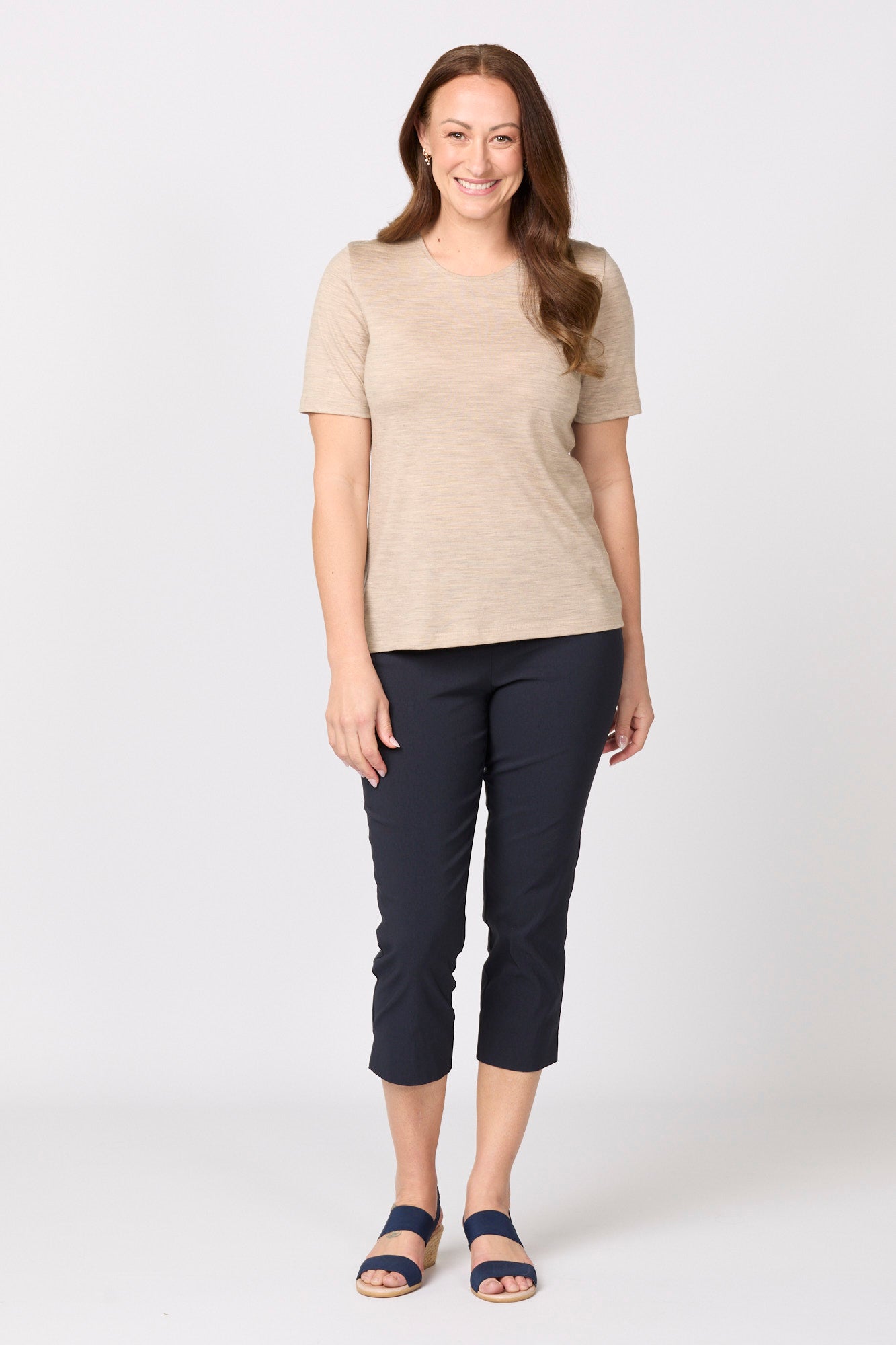 CHAUCER PLAIN HEM CAPRI WITH BASQUE