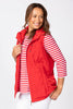 LAKESHORE ZIP UP RUCHED VEST