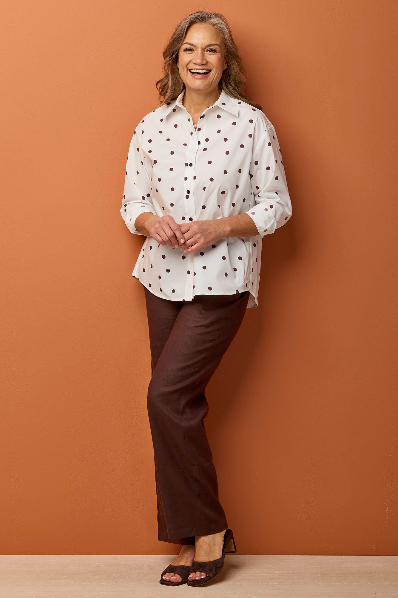 Larson Dot Long Sleeve Shirt
